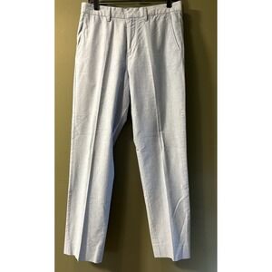 J.Crew Bowery Urban Slim Light Blue Mens Pants Trousers 34x32 Prep Office Golf